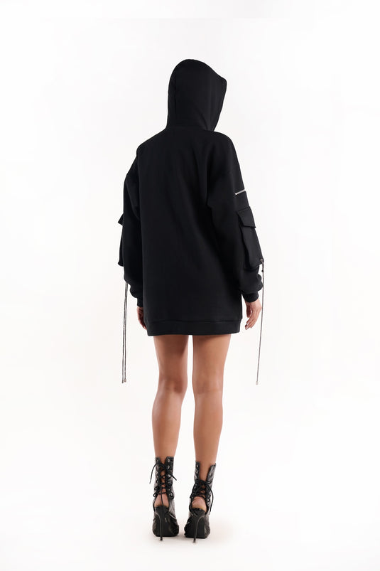 Cosmic Necklace Hoodie Dress