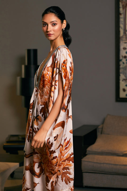 GOE Snake printed rope kaftan(C)