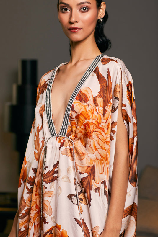 GOE Snake printed rope kaftan(C)