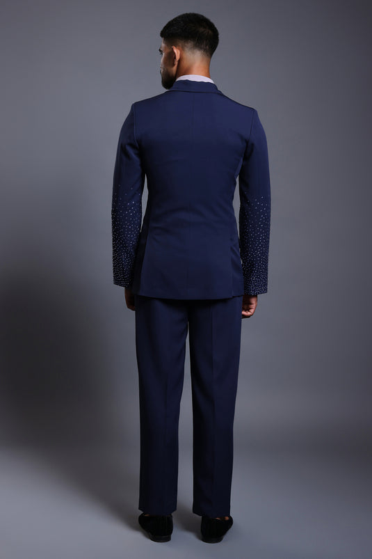 CF crystal gradient suit navy