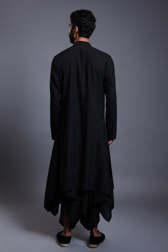 CF draped kurta emerald