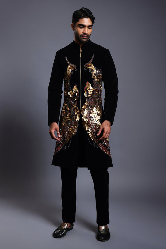 CF phoenix sherwani black