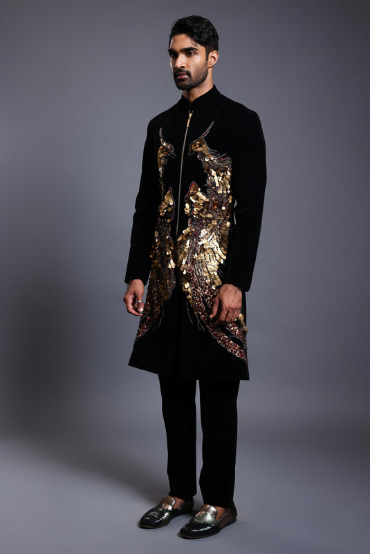 CF phoenix sherwani black