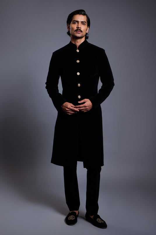 CF classic sherwani emerald