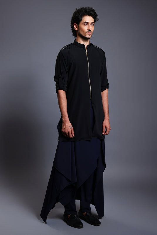 CF kurta blue-black