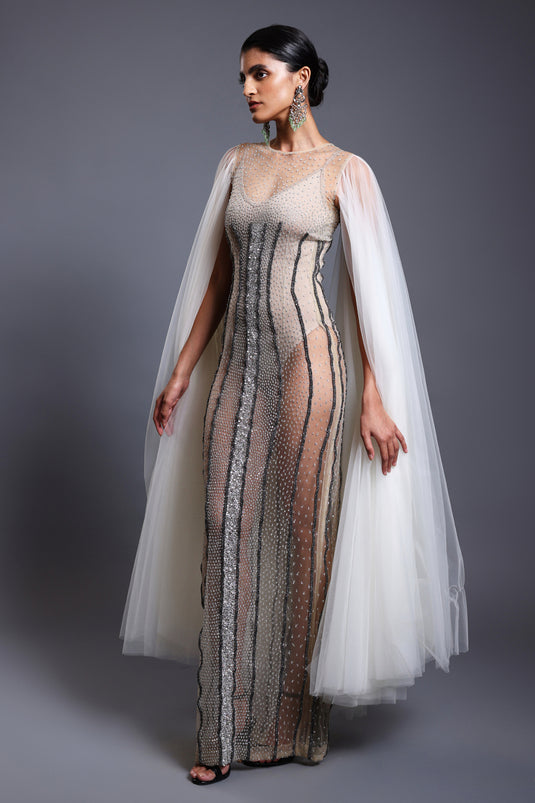 CF gradient gown ivory