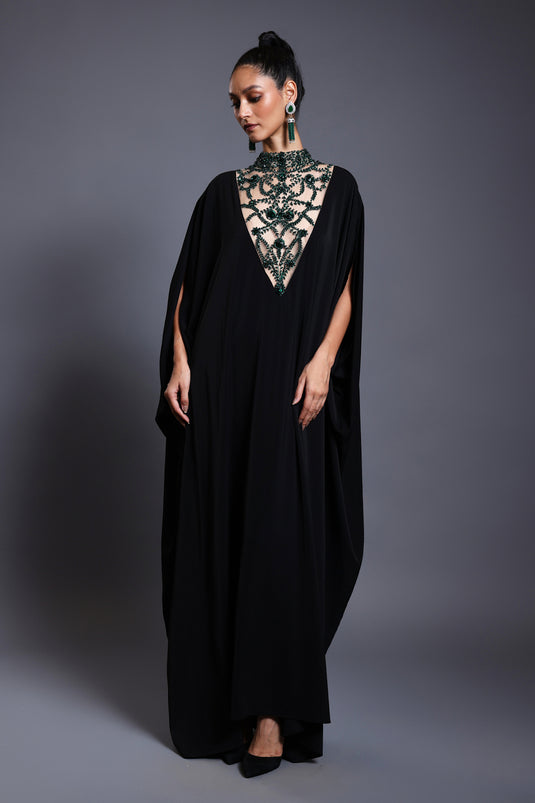 CF crystal kaftan emerald