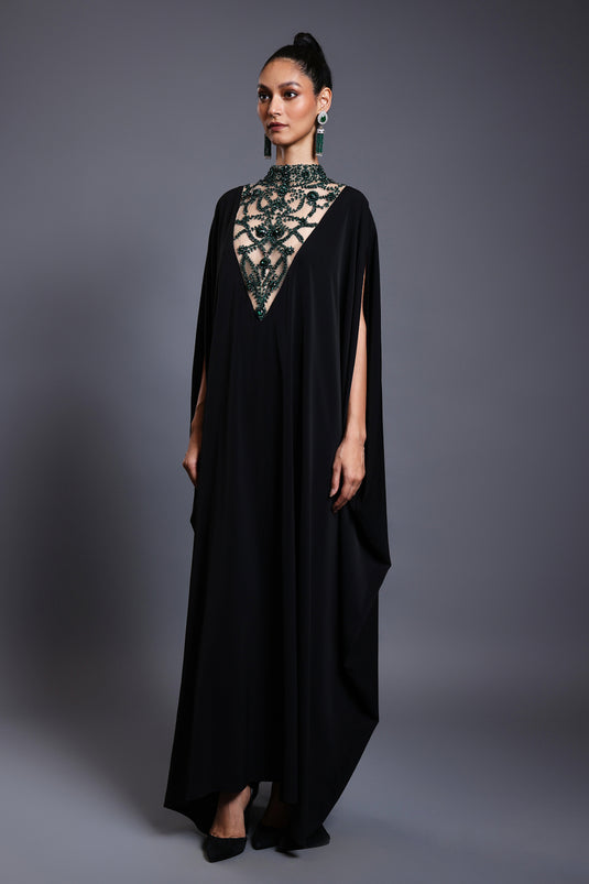 CF crystal kaftan emerald