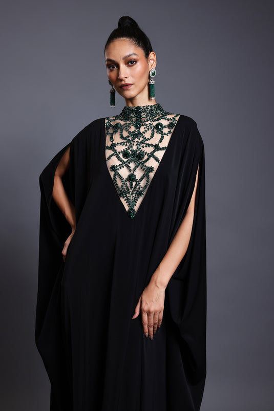 CF crystal kaftan emerald