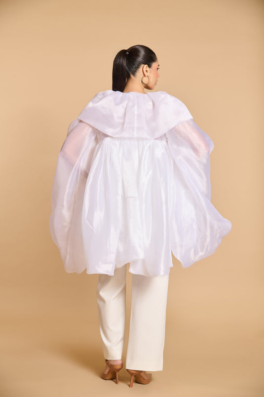 Spectrum sheer bauble opera jacket