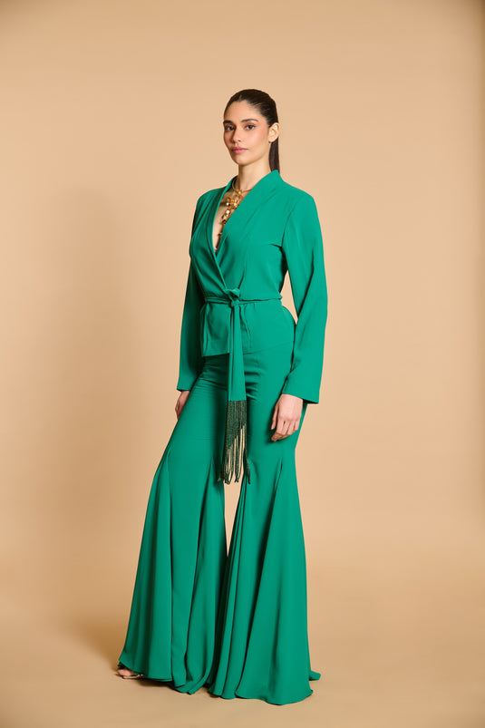 Spectrum bell bottom suit green