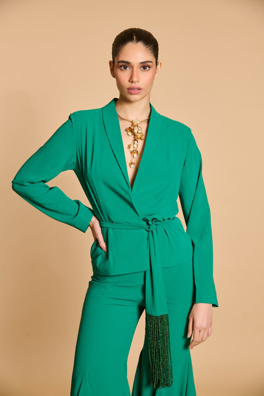 Spectrum bell bottom suit green